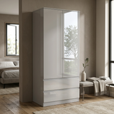 Soho 2 Door Wardrobe, 6 Drawer Chest & Bedside Tables 4 Piece Bedroom Set