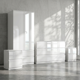 Soho 2 Door Wardrobe, 6 Drawer Chest & Bedside Tables 4 Piece Bedroom Set