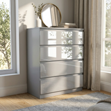 Soho 2 Door Wardrobe, 4 Drawer Chest & Bedside Table Bedroom Set