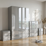 Soho 3 Door Wardrobe, 4 Drawer Chest & Bedside Tables 4 Piece Bedroom Set