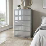 Soho 3 Door Wardrobe, 5 Drawer Chest & Bedside Tables 4 Piece Bedroom Set