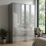 Soho 3 Door Wardrobe, 5 Drawer Chest & Bedside Tables 4 Piece Bedroom Set