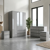 Soho 3 Door Wardrobe, 6 Drawer Chest & Bedside Tables 4 Piece Bedroom Set