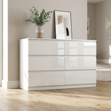 Soho 3 Door Wardrobe, 6 Drawer Chest & Bedside Tables 4 Piece Bedroom Set