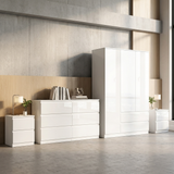 Soho 3 Door Wardrobe, 6 Drawer Chest & Bedside Tables 4 Piece Bedroom Set