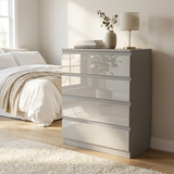 Soho 3 Door Wardrobe, 4 Drawer Chest & Bedside Table Bedroom Set
