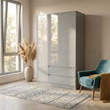 Soho 3 Door Wardrobe, 5 Drawer Chest & Bedside Table Bedroom Set