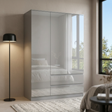 Soho 3 Door Wardrobe, 6 Drawer Chest & Bedside Table Bedroom Set