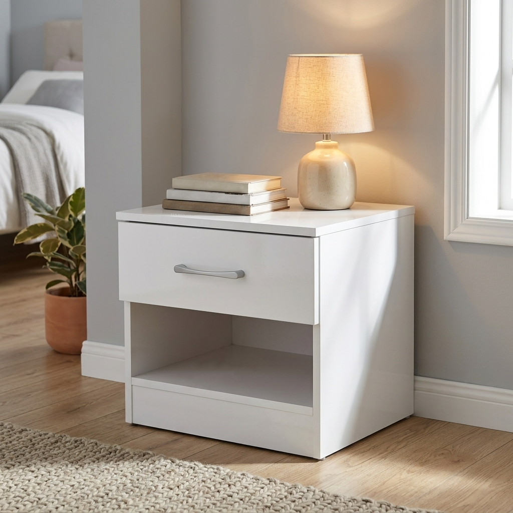 Highbury 3 Drawer Chest of Drawers & 1 Drawer Bedside 3 Piece Bedroom Set