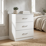 Highbury 3 Drawer Chest of Drawers & 1 Drawer Bedside 3 Piece Bedroom Set