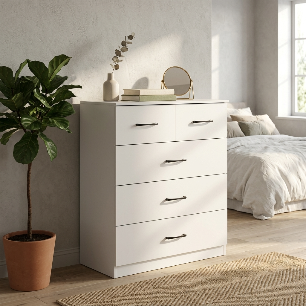 Paddington 3+2 Drawer Chest 3 Piece Bedroom Set