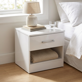 Highbury 2 Door Double Wardrobe & 1 Drawer Bedside 3 Piece Bedroom Set