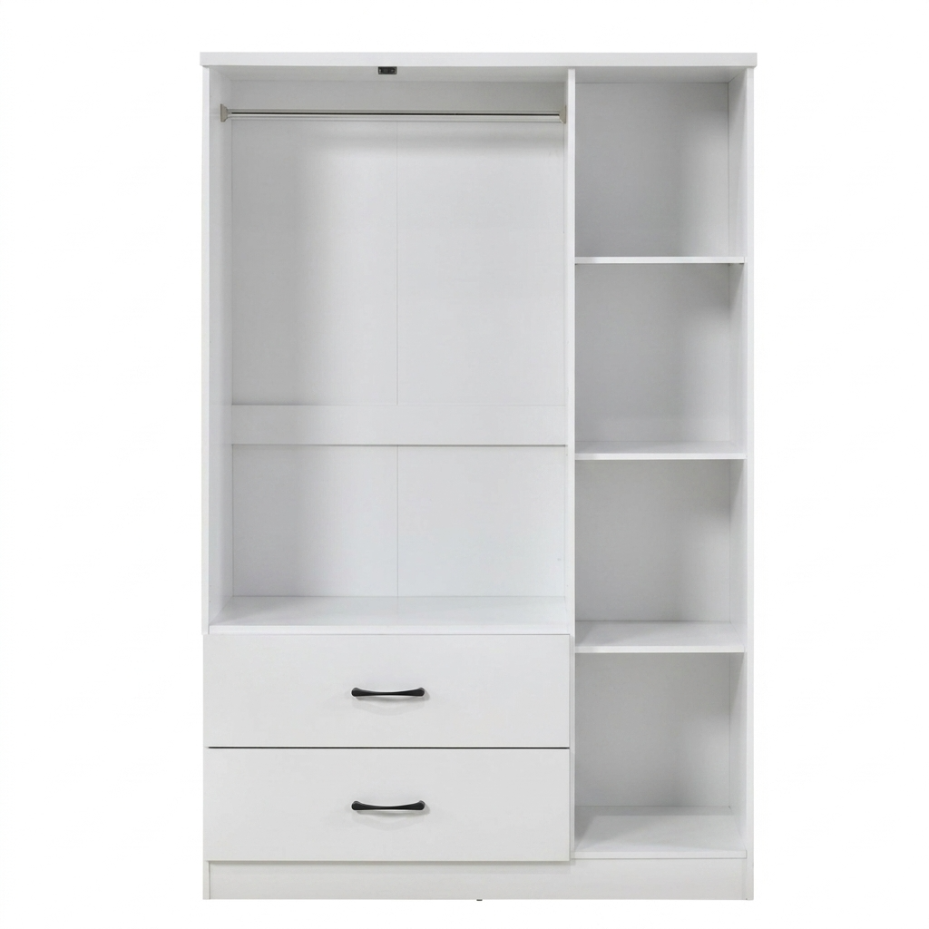 Paddington 3 Door 2 Drawer Mirrored Wardrobe