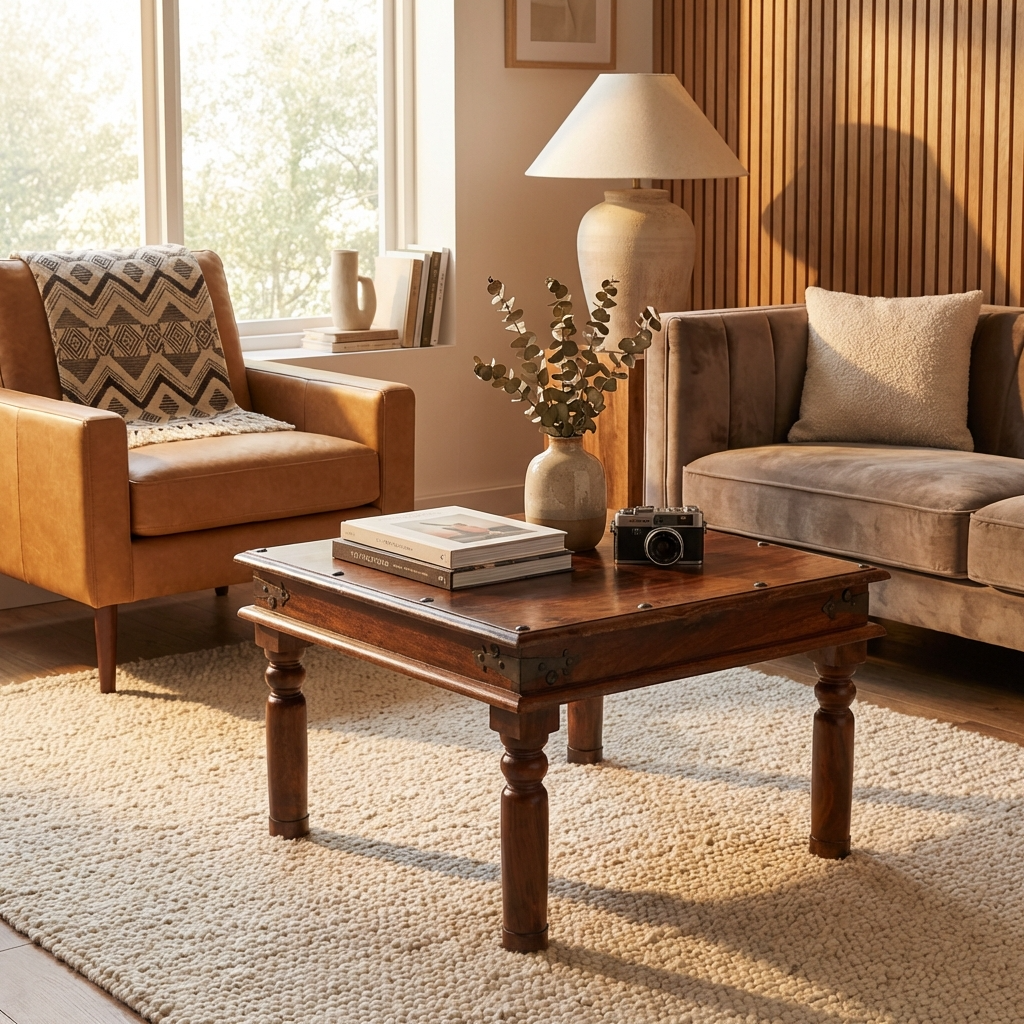 Denali 60cm Thacket Square Coffee Table