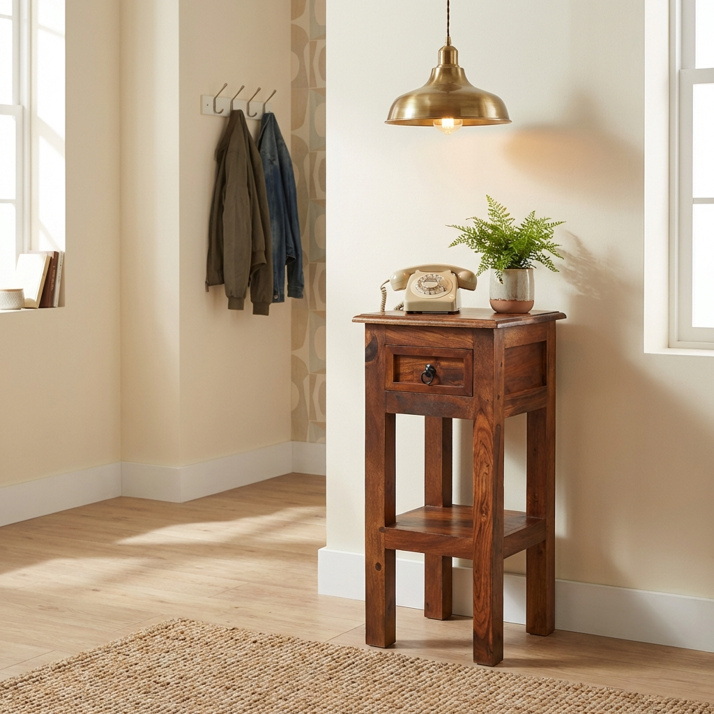 Denali 1 Drawer Lamp Table