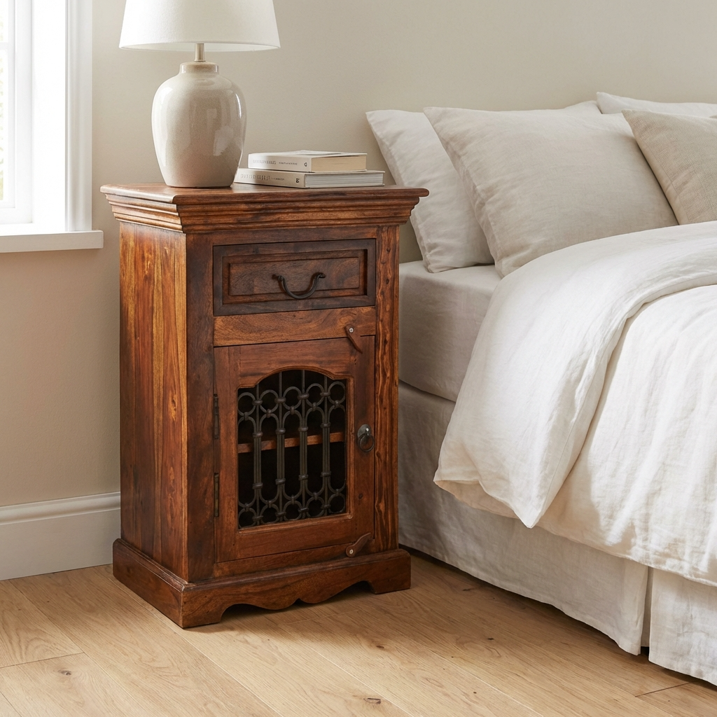 Denali 1 Drawer Left Side Bedside Cabinet