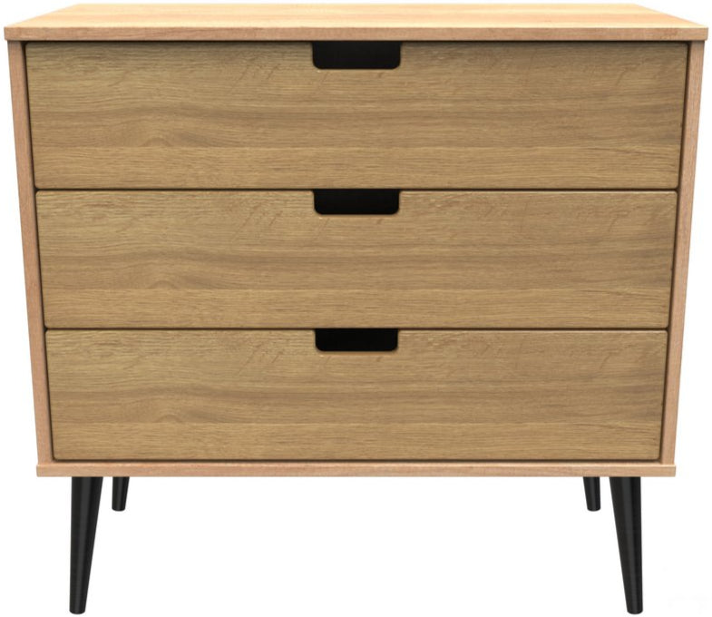 Shanghai 3 Drawer Chest with Black Legs