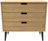 Shanghai 3 Drawer Chest with Black Legs