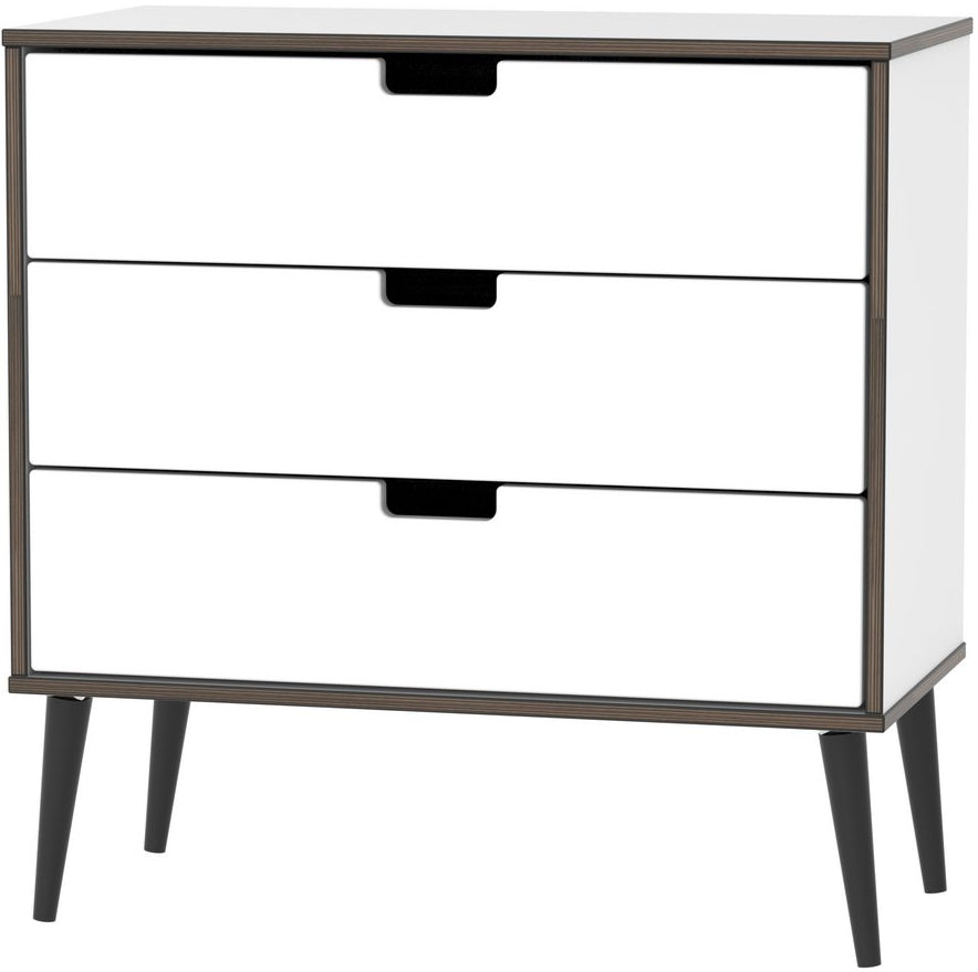 Shanghai 3 Drawer Chest with Black Legs