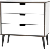 Shanghai 3 Drawer Chest with Black Legs