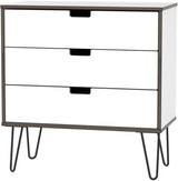 Shanghai 3 Drawer Chest with Black Hairpin Legs