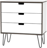 Shanghai 3 Drawer Chest with Black Hairpin Legs