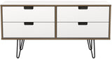Shanghai 4 Drawer Bed Box with Black Hairpin Legs