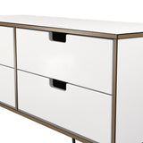 Shanghai 4 Drawer Bed Box with Black Hairpin Legs