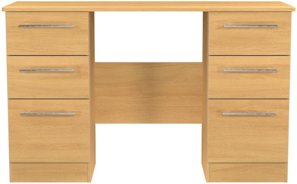Sherwood 6 Drawer Double Pedestal Kneehole Desk