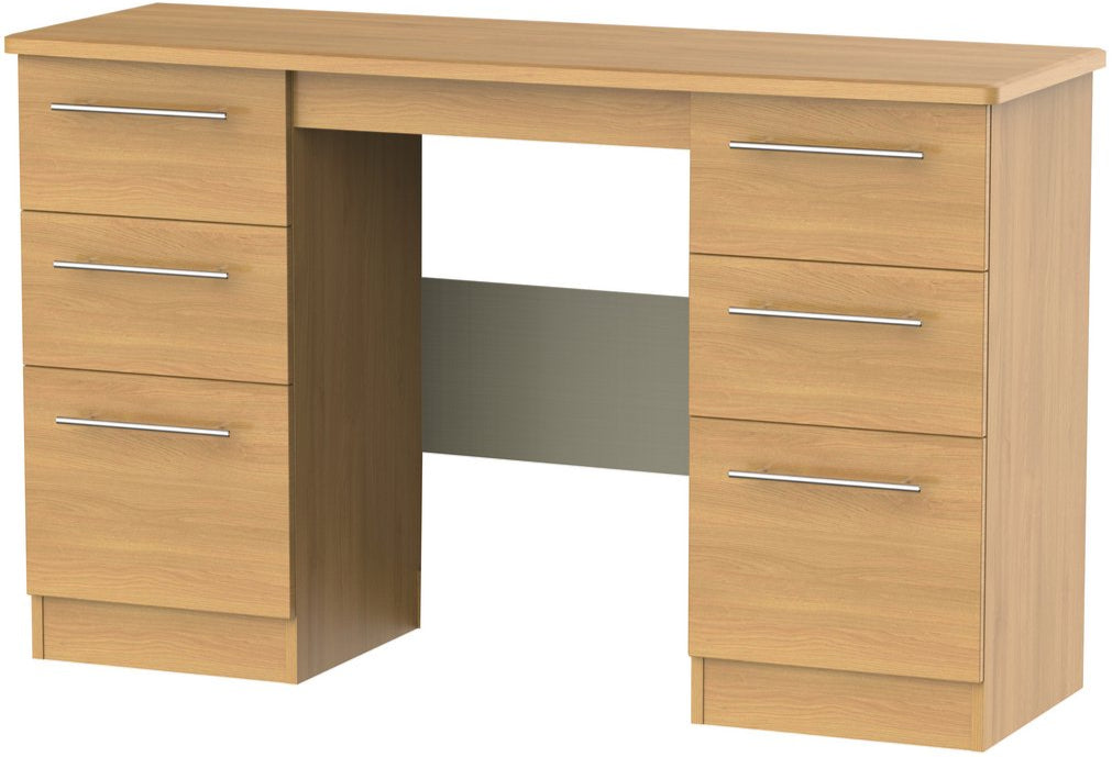 Sherwood 6 Drawer Double Pedestal Kneehole Desk