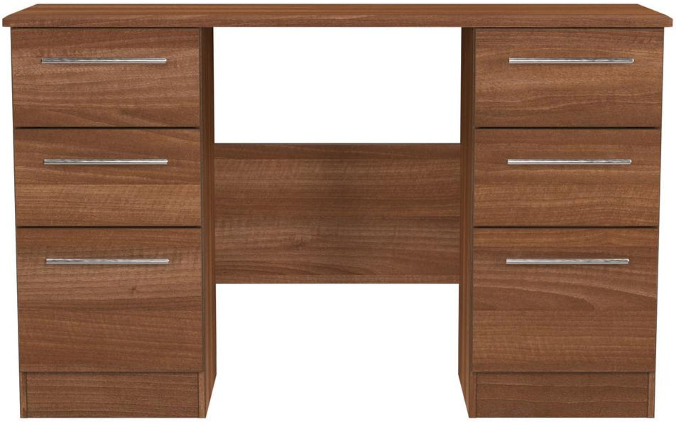 Sherwood 6 Drawer Double Pedestal Kneehole Desk