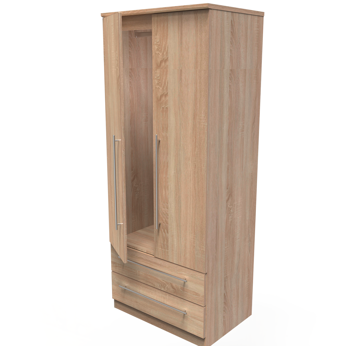 Sherwood 2 Door 2 Drawer Wardrobe