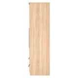 Sherwood Mirrored 2 Drawer 2 Door Double Wardrobe
