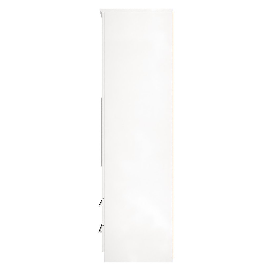 Sherwood Mirrored 2 Drawer 2 Door Double Wardrobe