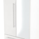 Sherwood Mirrored 2 Drawer 2 Door Double Wardrobe
