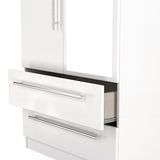 Sherwood Mirrored 2 Drawer 2 Door Double Wardrobe