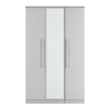 Sherwood Grey Matt 3 Door Mirrored Wardrobe