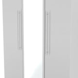 Sherwood Grey Matt 3 Door Mirrored Wardrobe