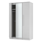 Sherwood Grey Matt 3 Door Mirrored Wardrobe