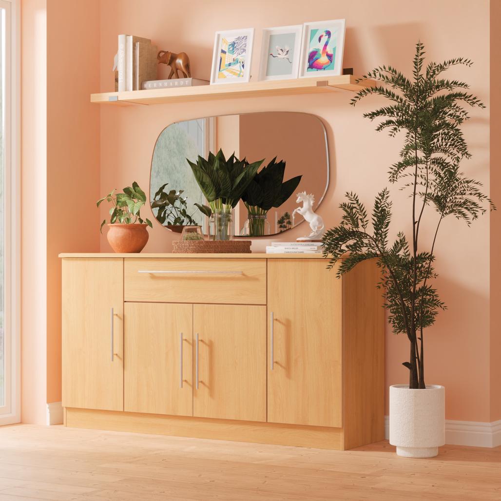 Sherwood Wide 4 Door 1 Drawer Sideboard