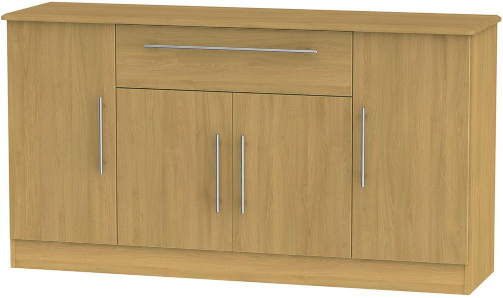 Sherwood Wide 4 Door 1 Drawer Sideboard