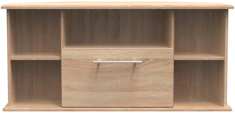 Sherwood Corner 1 Drawer TV Unit with Open Shelving