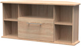 Sherwood Corner 1 Drawer TV Unit with Open Shelving