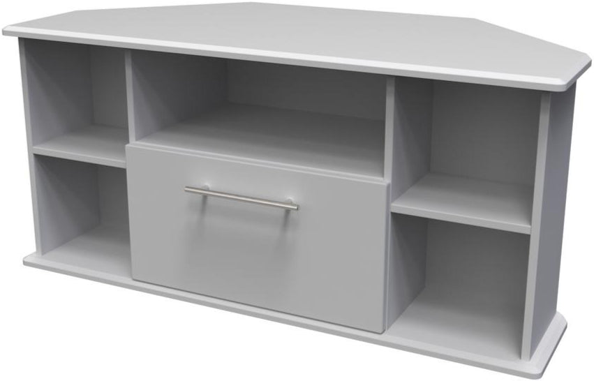Sherwood Corner 1 Drawer TV Unit with Open Shelving