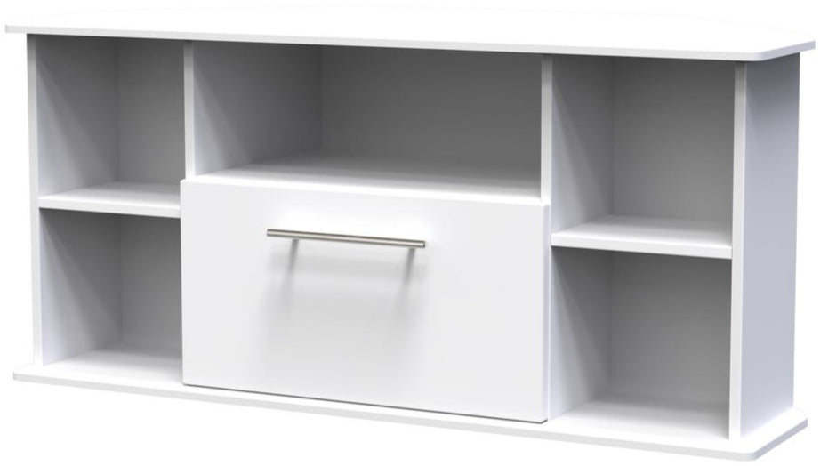 Sherwood Corner 1 Drawer TV Unit with Open Shelving