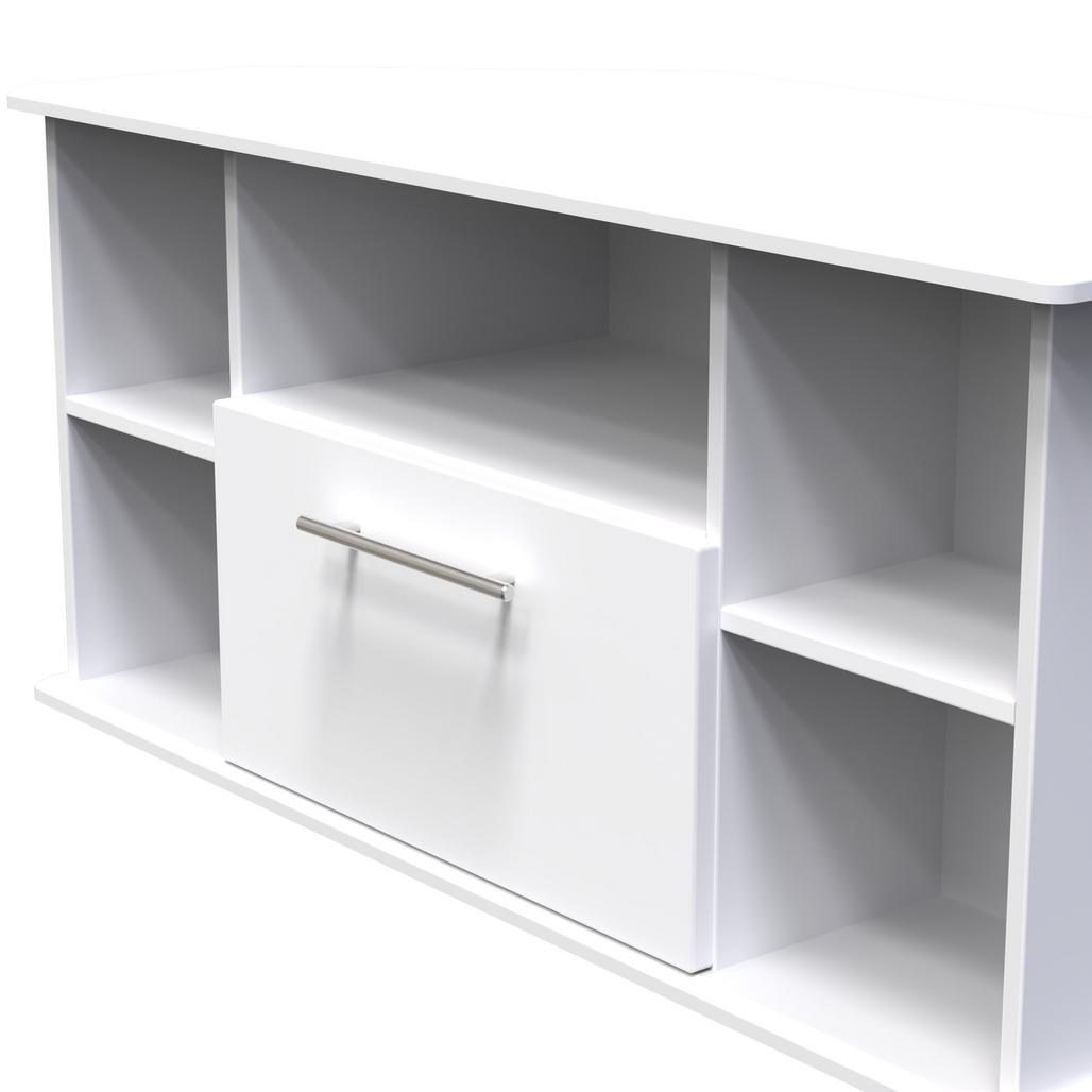 Sherwood Corner 1 Drawer TV Unit with Open Shelving