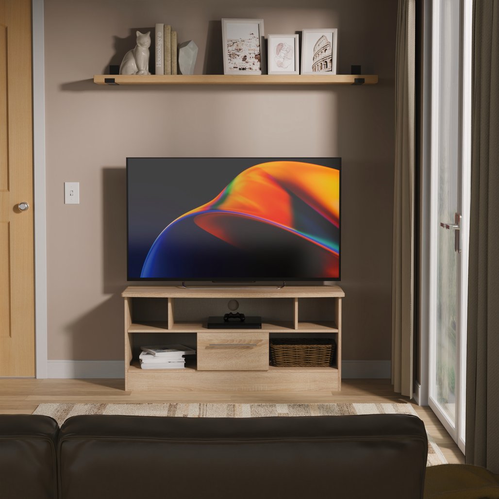 Sherwood 1 Drawer Open Shelf TV Unit