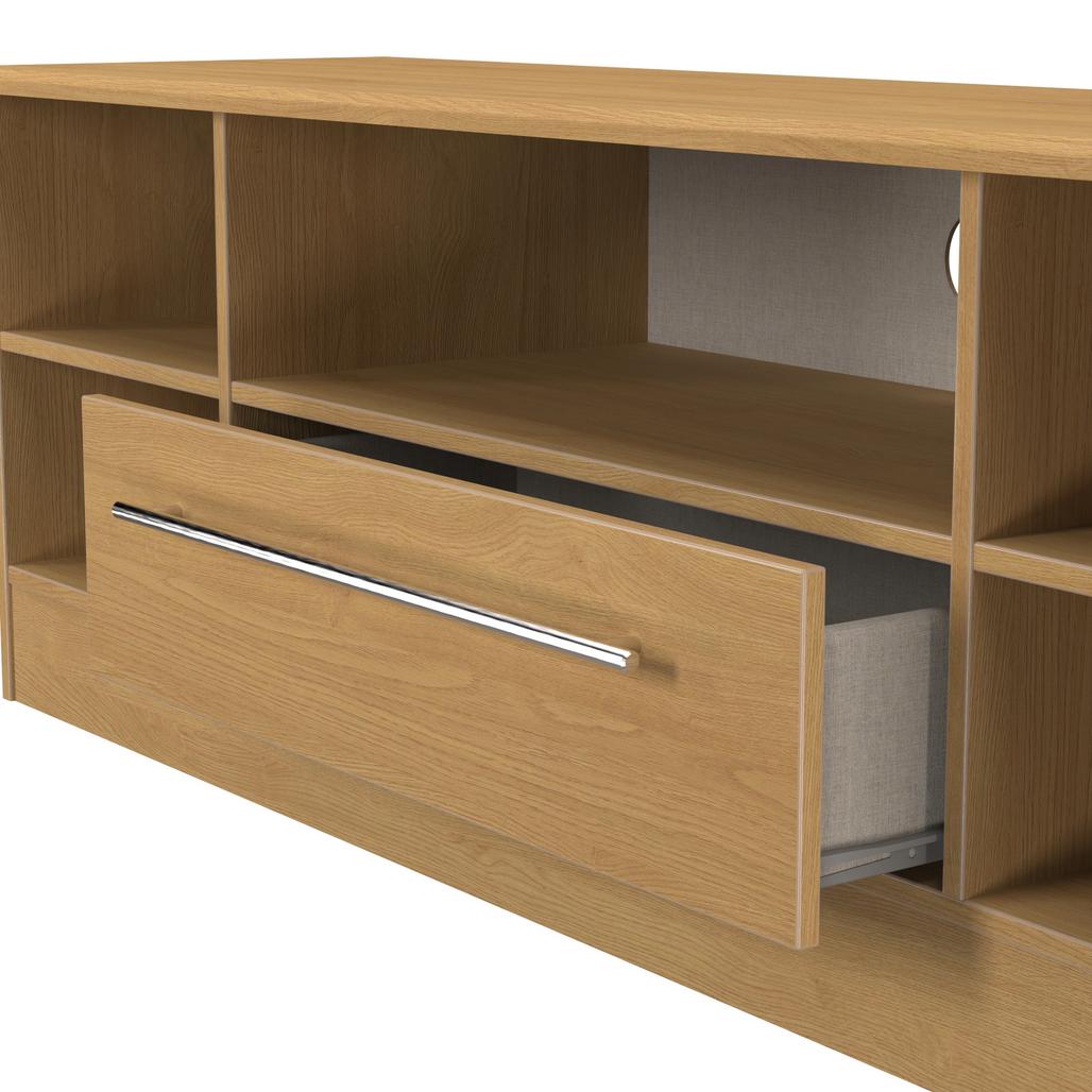 Sherwood Wide 1 Drawer Open Shelf TV Unit