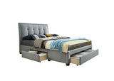 Shelby Grey Fabric Storage Bed Frame