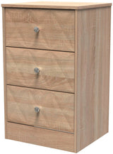 San Jose 3 Drawer Bedside Table
